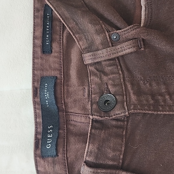 Guess Men's Brown Jeans 31x30 - Picture 2 of 4